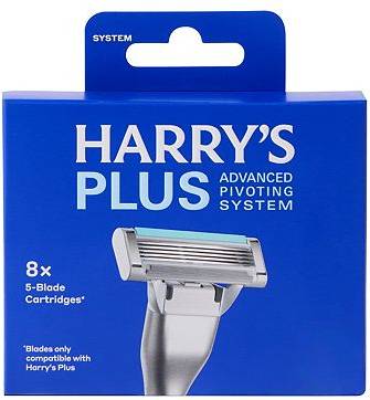 Harrys blades Harry's Plus Razor Blades Advanced Pivoting System 8x Cartridges