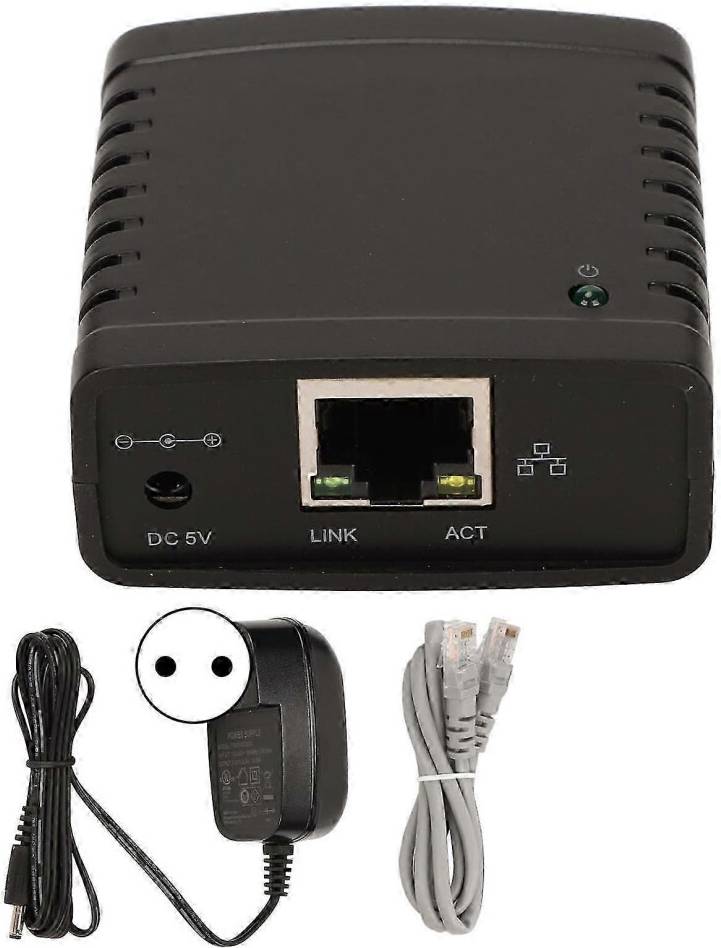 Kikidex USB Print Server RJ45 LAN Port