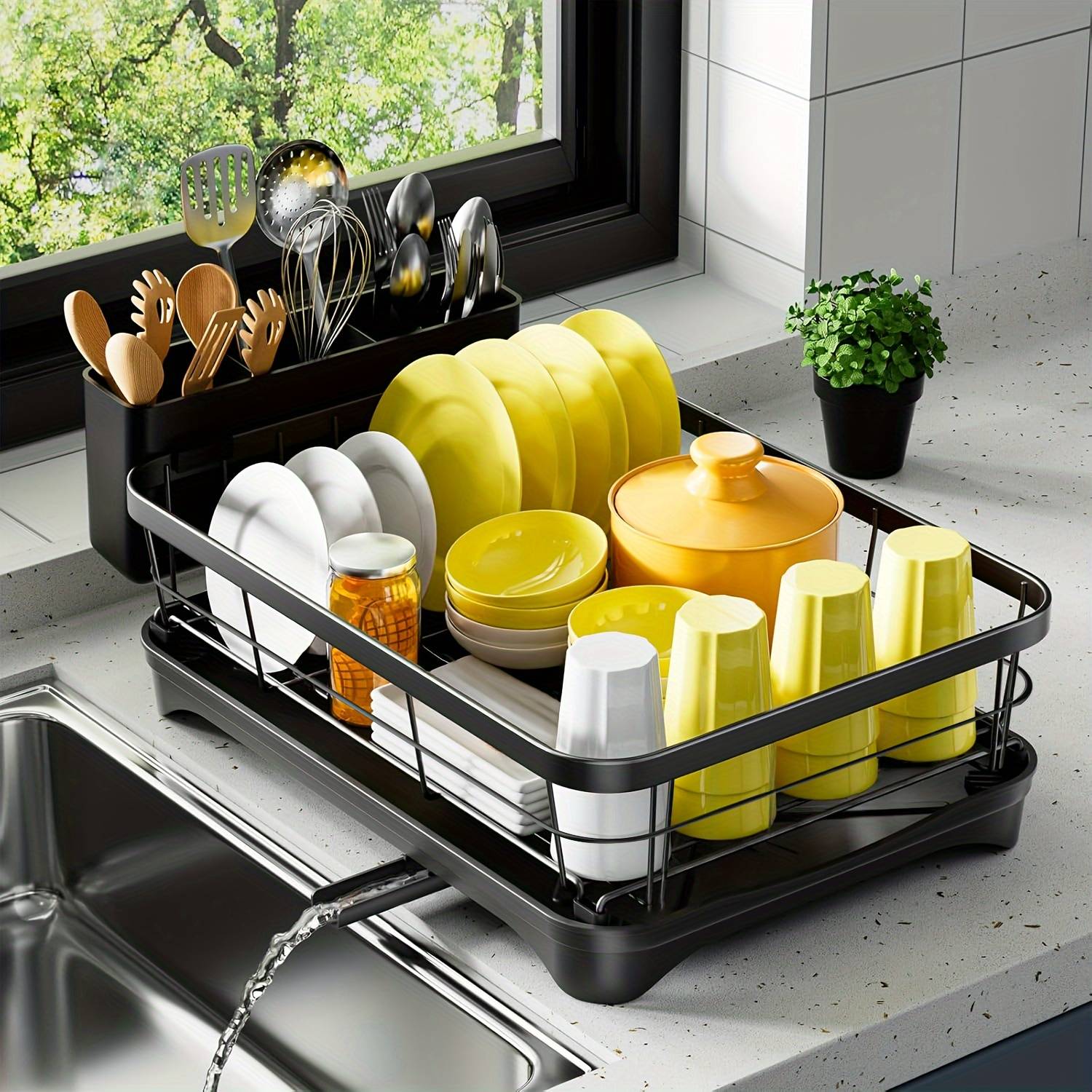 Temu Kitchen Countertop Dish Drying Rack Köksutrustning