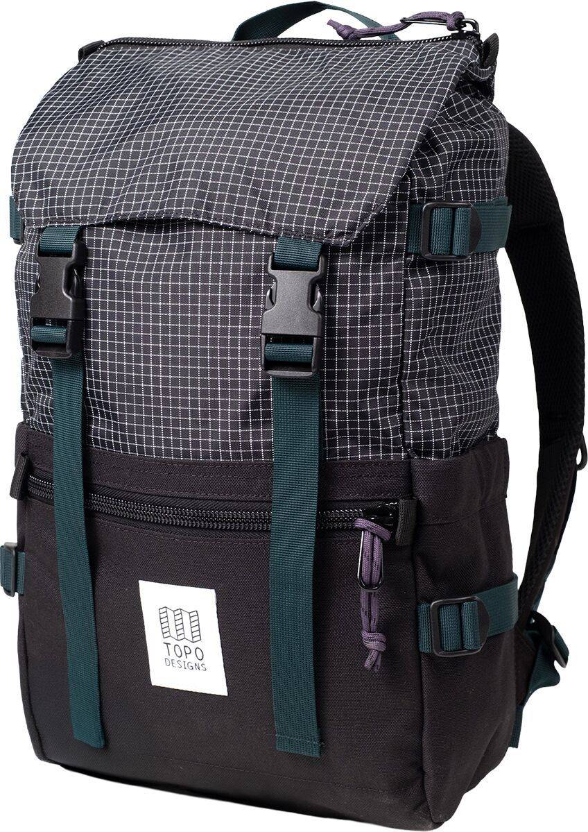 Topo Designs Rover Classic Backpack - Black/Grid