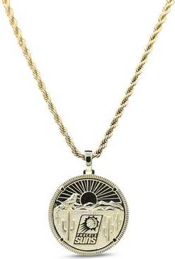 Rope chain 18k GLD 18K Yellow Gold Logo Pendant Rope Chain