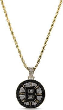 Rope chain 18k GLD 18K Yellow Gold Logo Pendant Rope Chain
