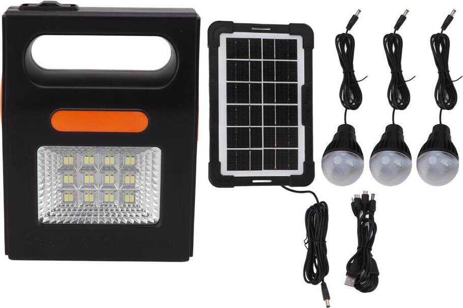 Portable Solar Panel Power Generator Kit