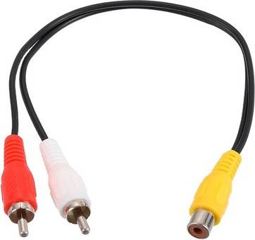 Uxcell Rca Splitter Cable Female Adapter To 2 Male Plug 0.2m