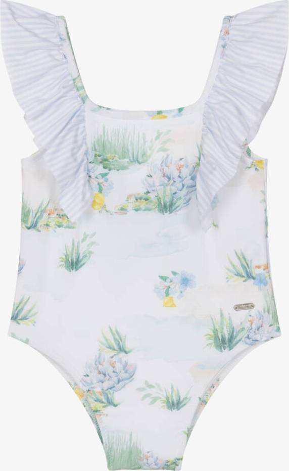 Patachou Printed Ruffled Swimsuit