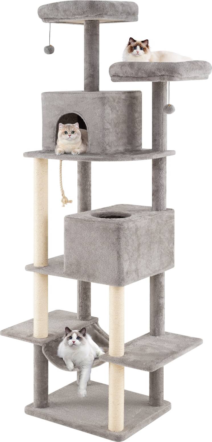Multi level cat tree SlickBlue Multi Level Cat Tree 81 Inch Tall