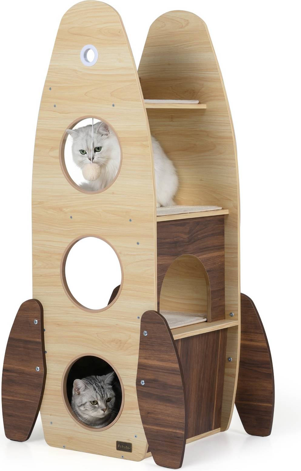 Multi level cat tree SlickBlue Rocket Shaped Multi Level Cat Tree Tower
