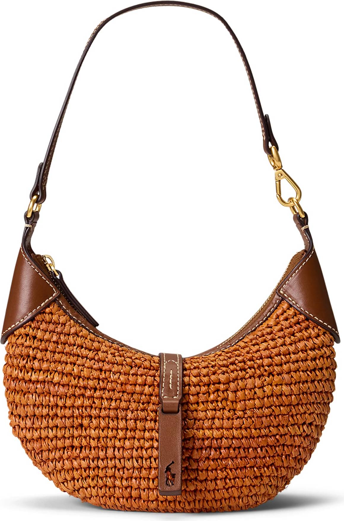 Polo Ralph Lauren ID Raffia Mini Shoulder Bag