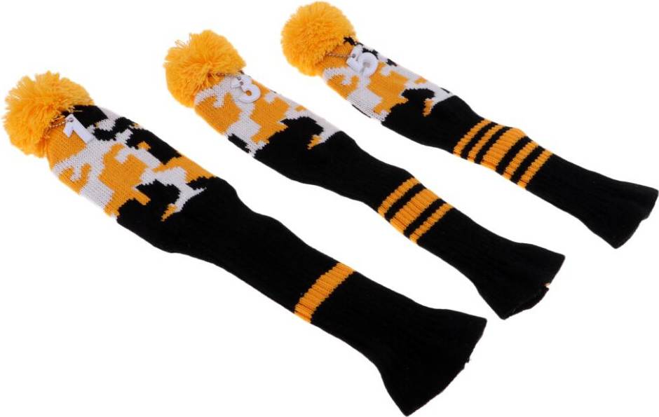 3Pcs Golf Driver Rescue Head Cover
