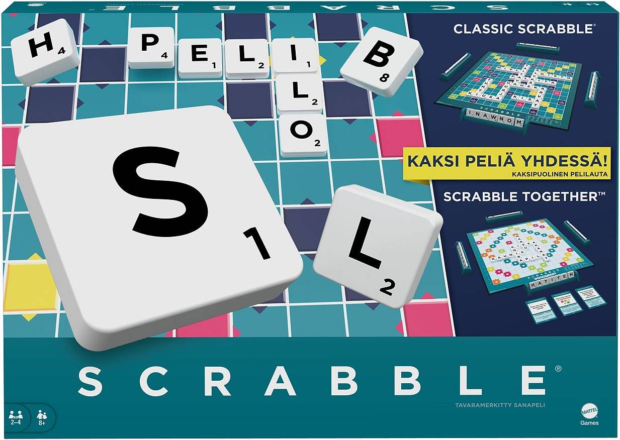 Adlibris Mattel Games Scrabble Multi Patterned