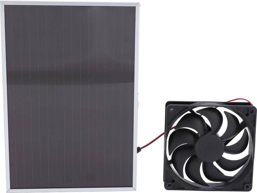 5W Solar Panel with 6 Inch Fan