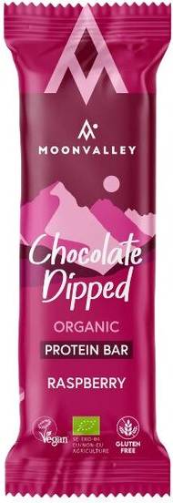 Moonvalley Protein Bar Choco Dipped Raspberry 50 g