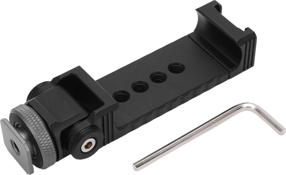 Universal Cold Shoe Mount Extension Bar 1/4 Inch Thread