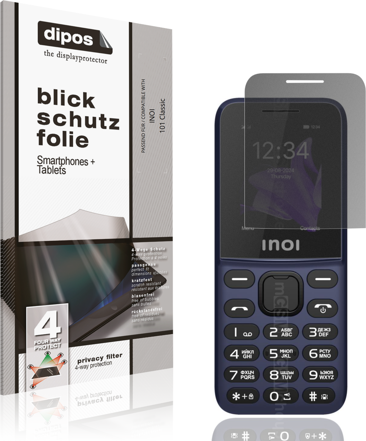 Dipos Inoi 101 Classic Privacy Filter Screen Protector