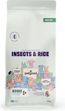 Helfoder Insekter Ris Vuxen Hund 12 kg