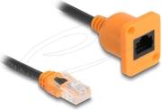 DeLock Forlængerkabel RJ-45 to RJ-45 Hun D-Type 30 cm 0.3m