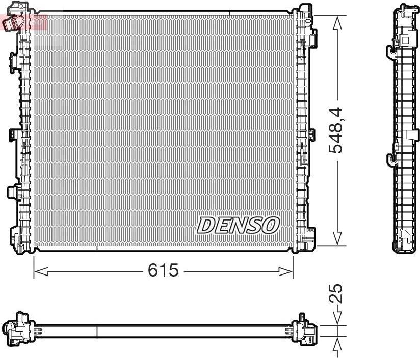 Denso DRM05018 Engine Radiator