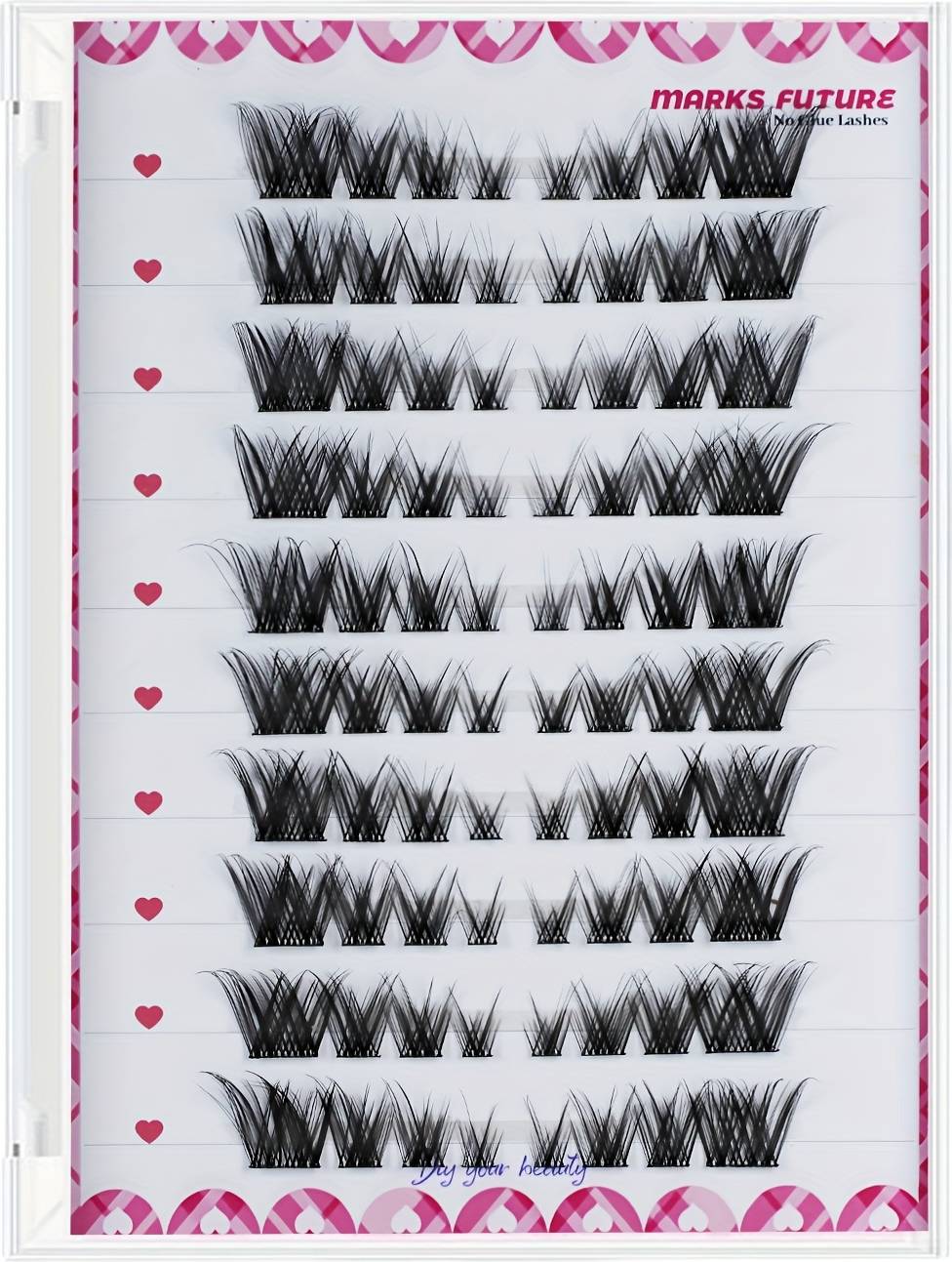 Temu Self-adhesive Cluster Eyelashes For Extensions Ranging