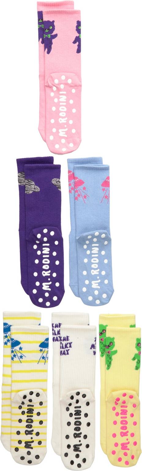 Mini Rodini Alien Anti-Slip Socks - Multi/Patterned