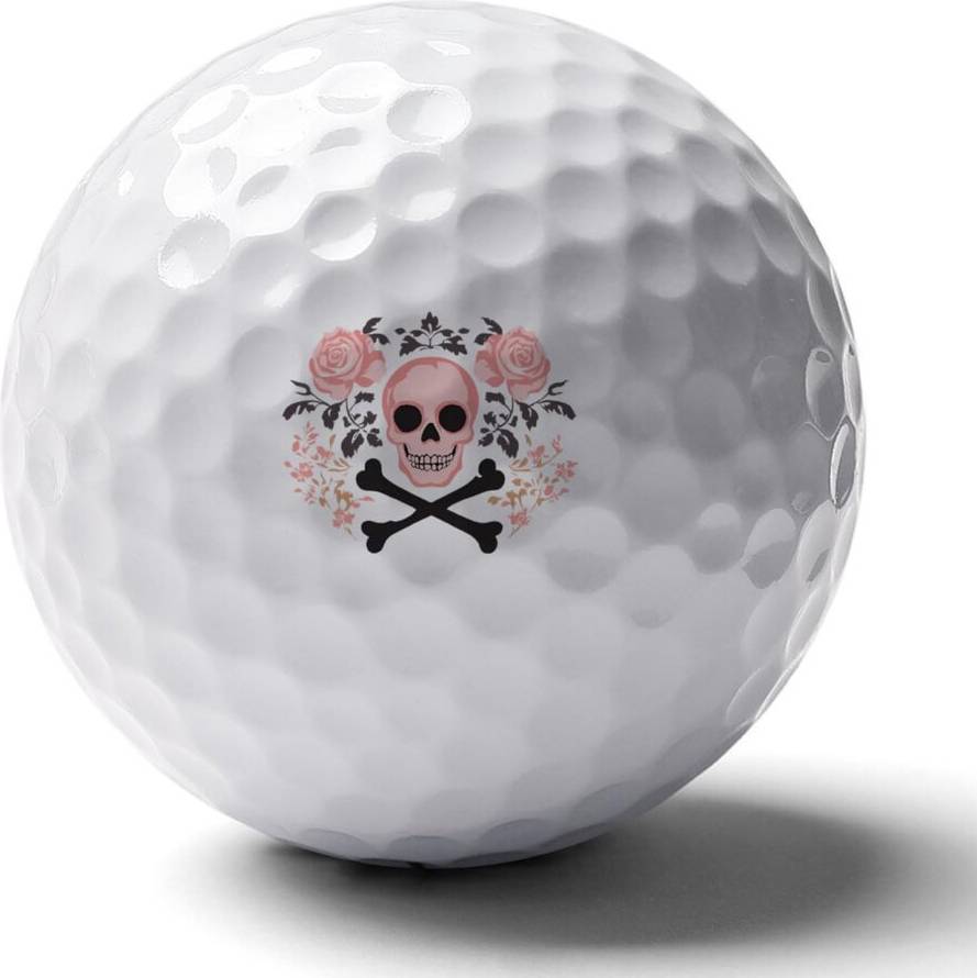 Distance Golf Balls Gothic Skull Design