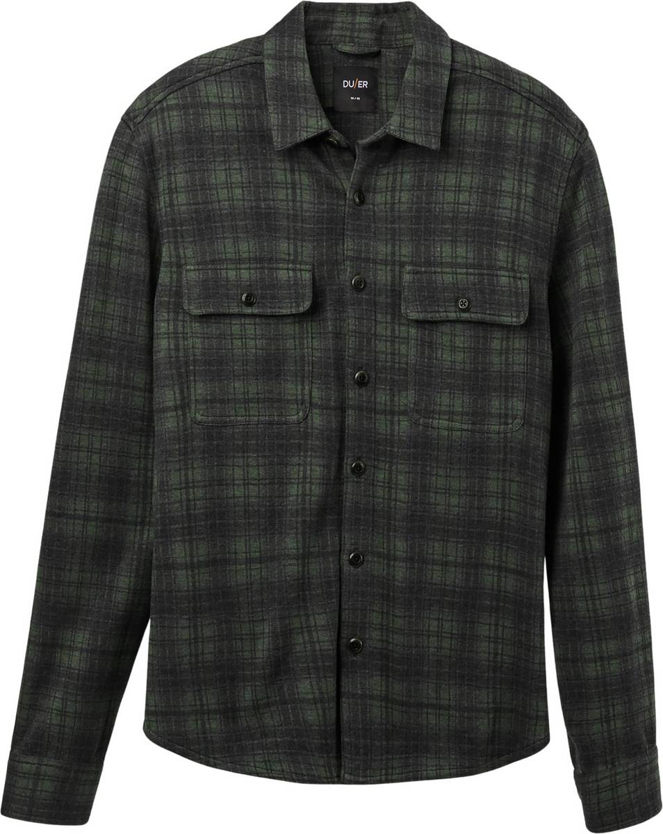 Camicia Performance Flannel Button Down - Verde