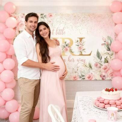 Baby shower backdrop Shein Rustic Baby Shower Backdrop