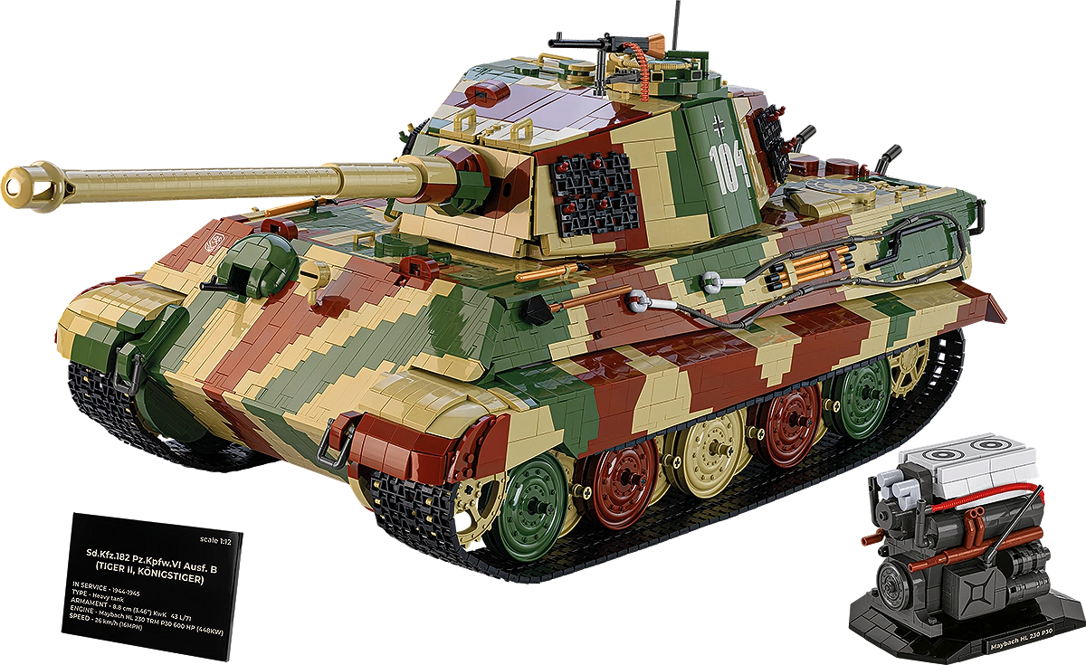 Cobi 1 12 Scale Tiger II Model Kit