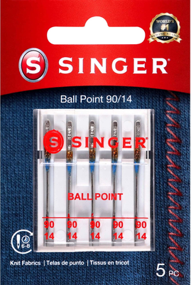 Sewing machine needles Singer Ball Point Sewing Machine Needles 5 Count
