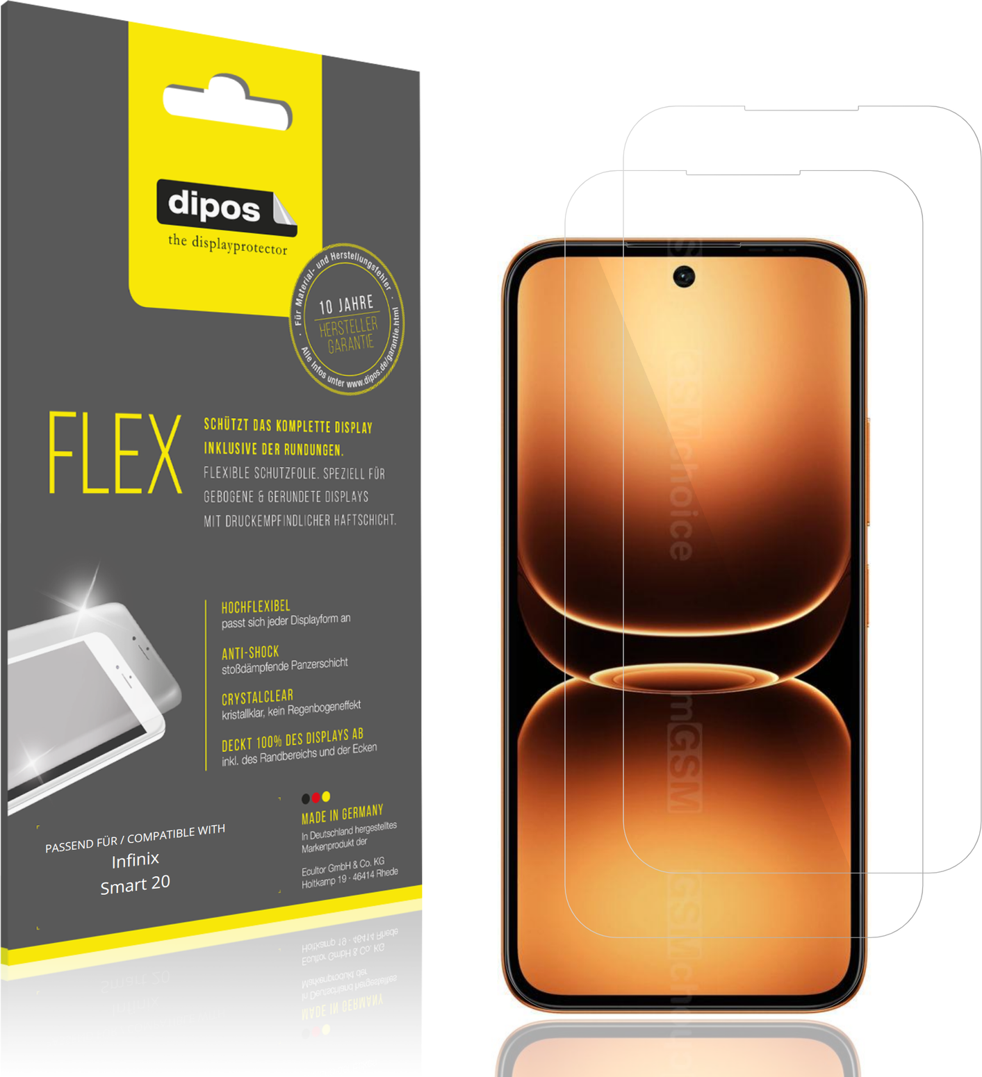 Dipos Screen Protector For Infinix Smart 20 Film Covers