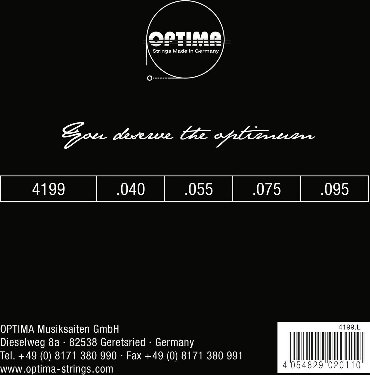 Optima E Bassträngar Chrome Strings Set