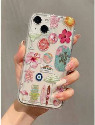 Shein Ocean Inflatable Flower Flamingo Phone Case