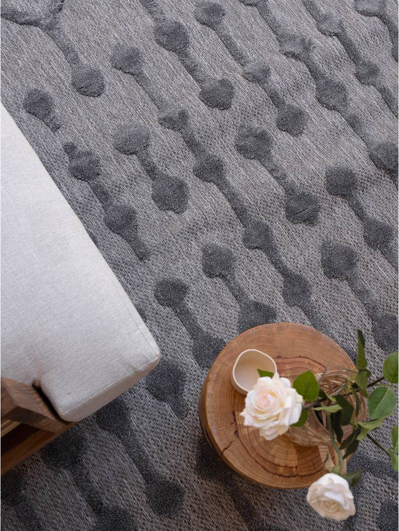 Ebern Designs Aztec Area Rug Rectangle 6'6"6" x 9'6" Grey