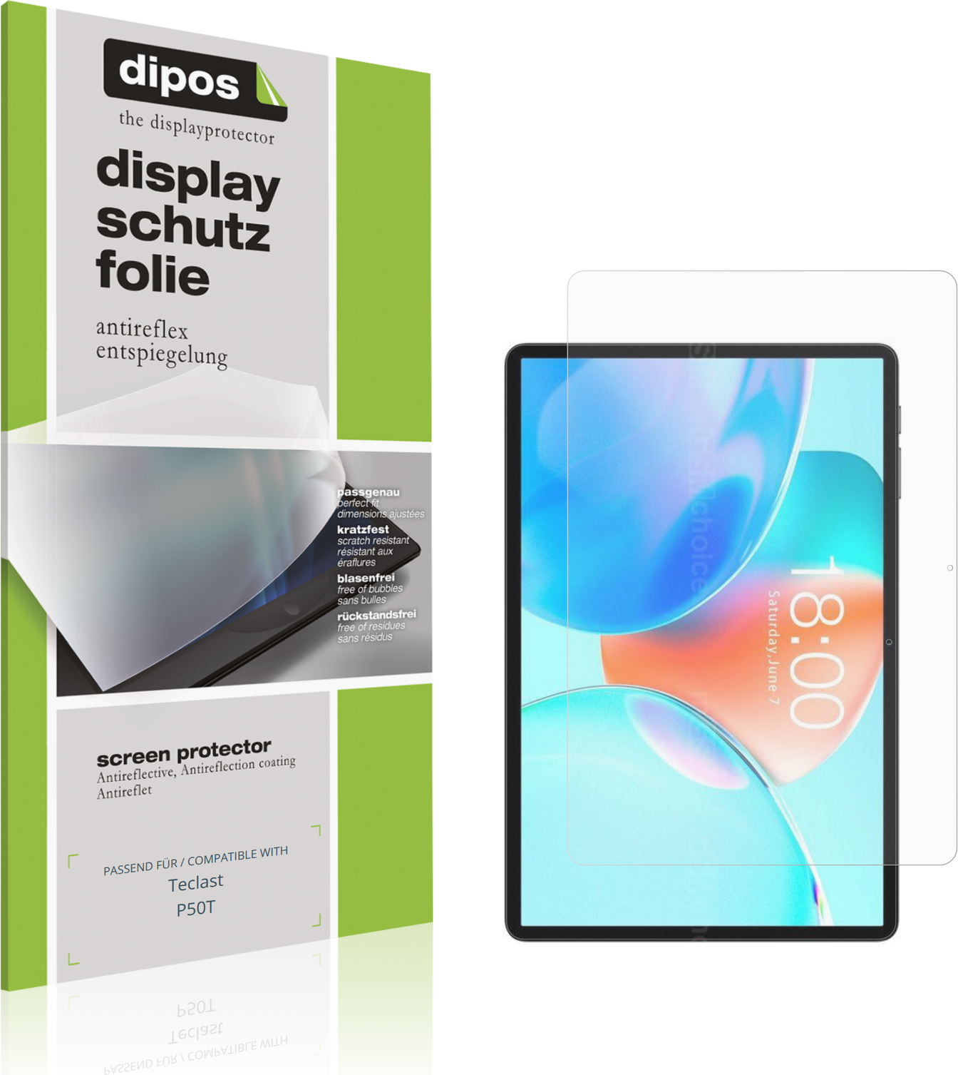 Dipos Screen Protector For Teclast P50t 2x