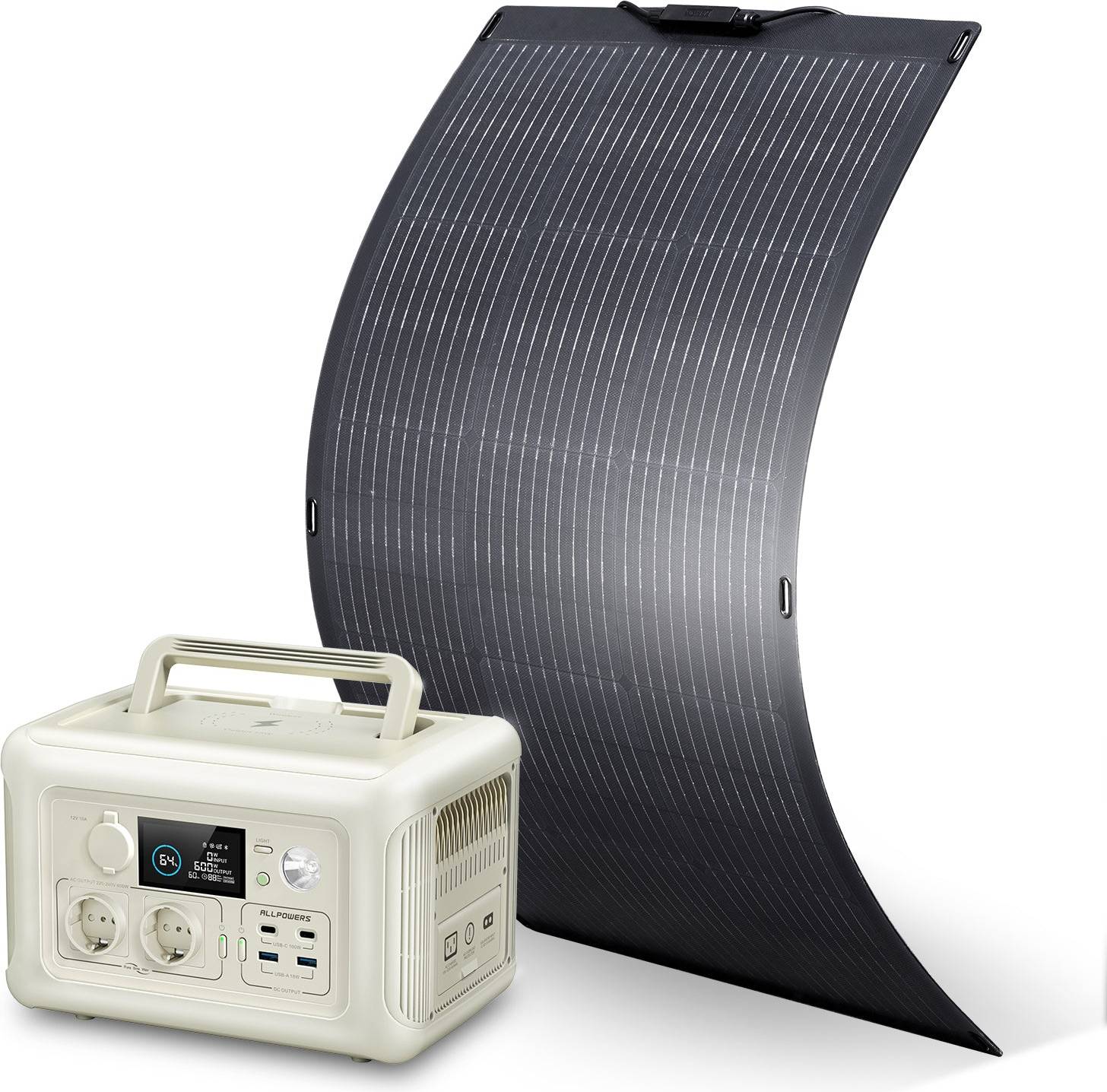 Solar panel generator Allpowers R600 100W Solar Panel Generator Kit