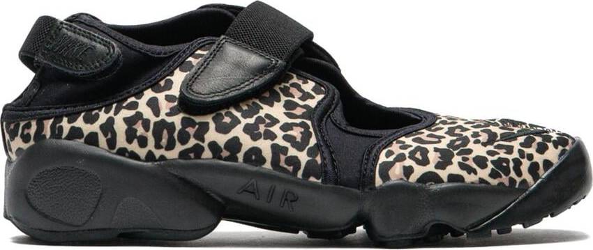 Nike Air Rift Leopard Sko Til Kvinder - Sort