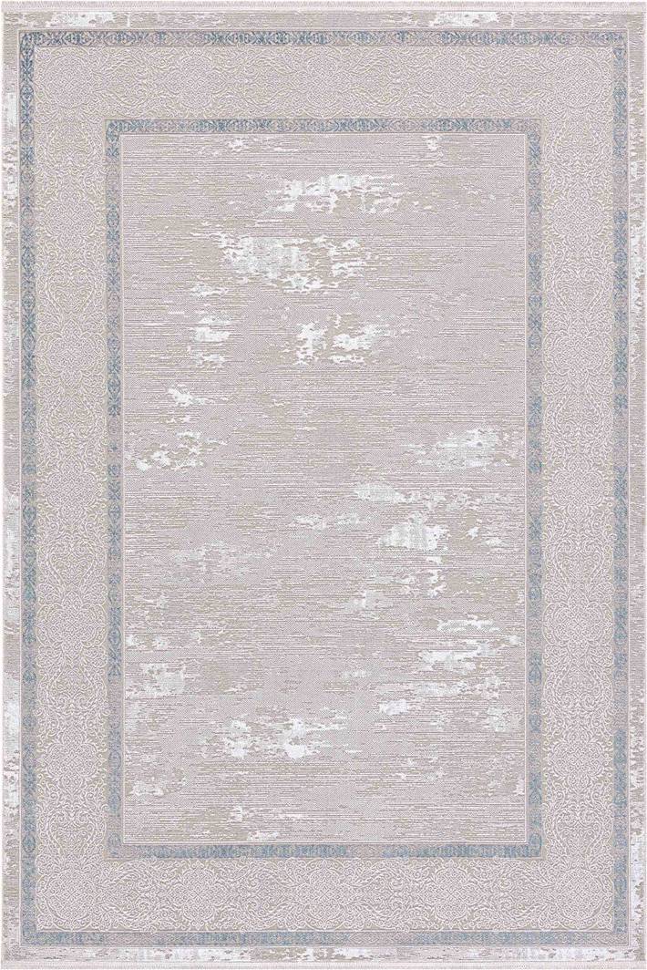 Ebern Designs Blue Bordered Area Rug Rectangle 3'3" x 6'7" Beige