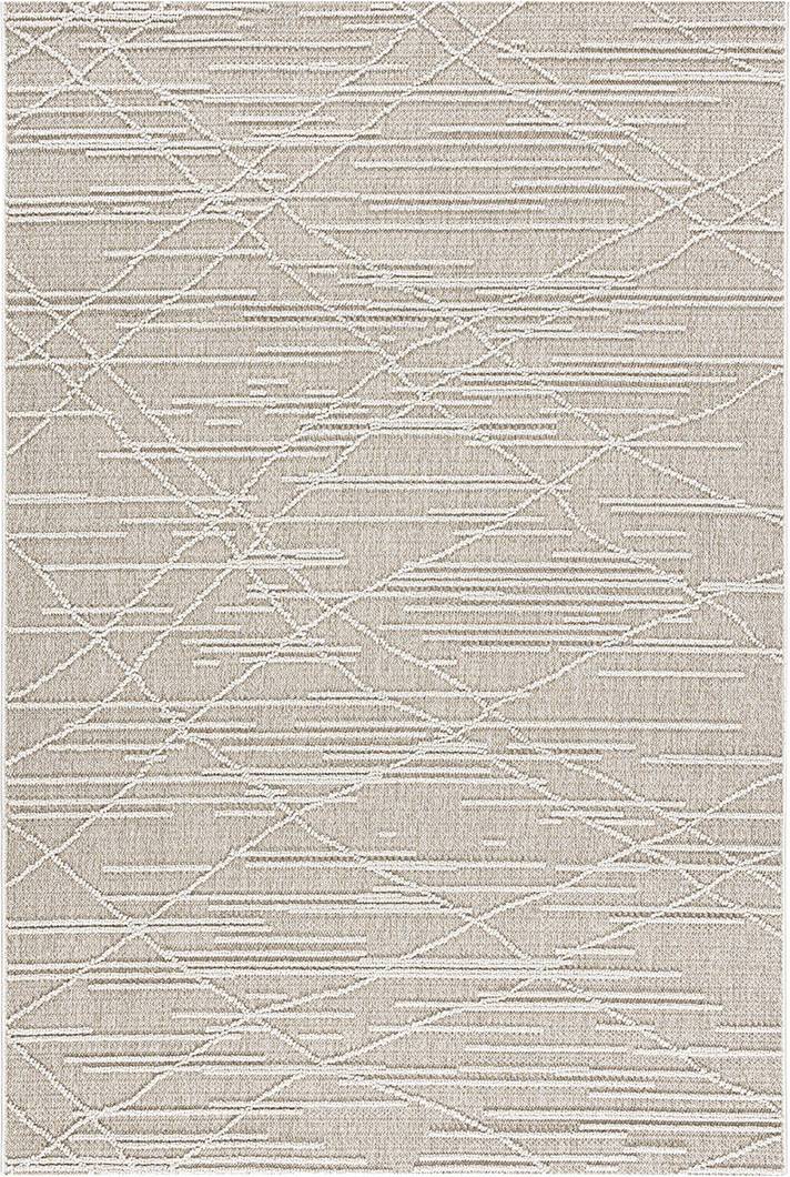 Ebern Designs Abstract Area Rug Rectangle 120 x 180 cm Beige cm
