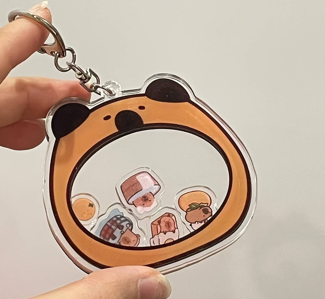Temu Capybara Keychain Unique Rocking Design