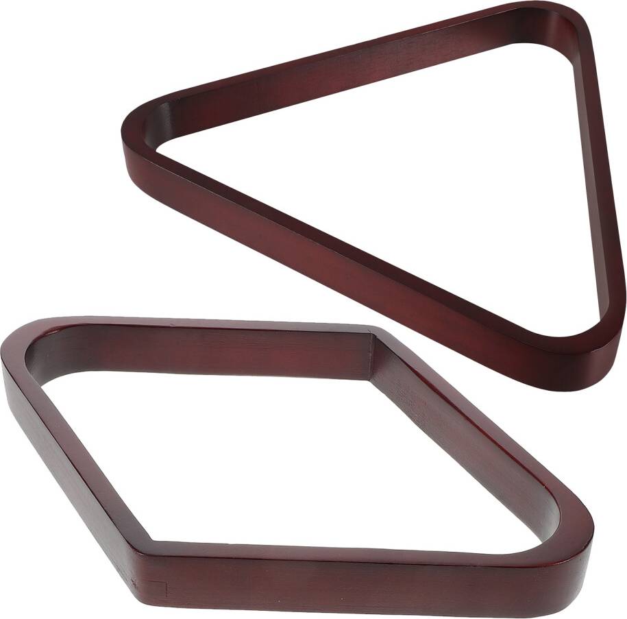 Artibetter 2Pcs Portable Wooden Pool Triangle Rack