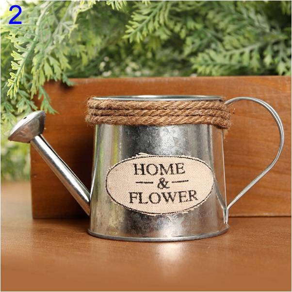 Metal Watering Can - Rustic Design