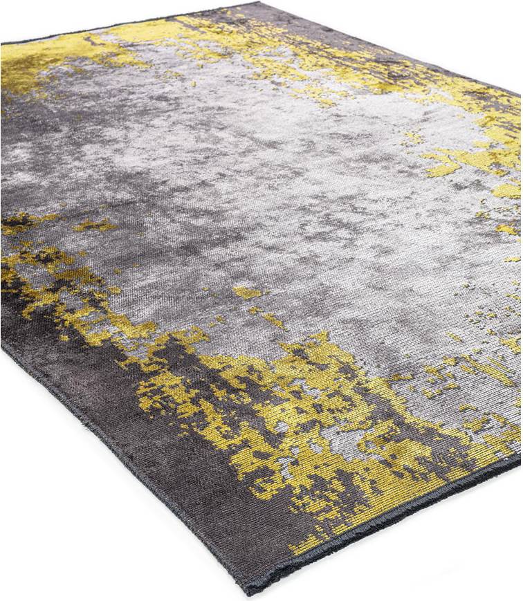 Ebern Designs Abstract Area Rug Rectangle 6'6"6" x 8'2" Grey cm