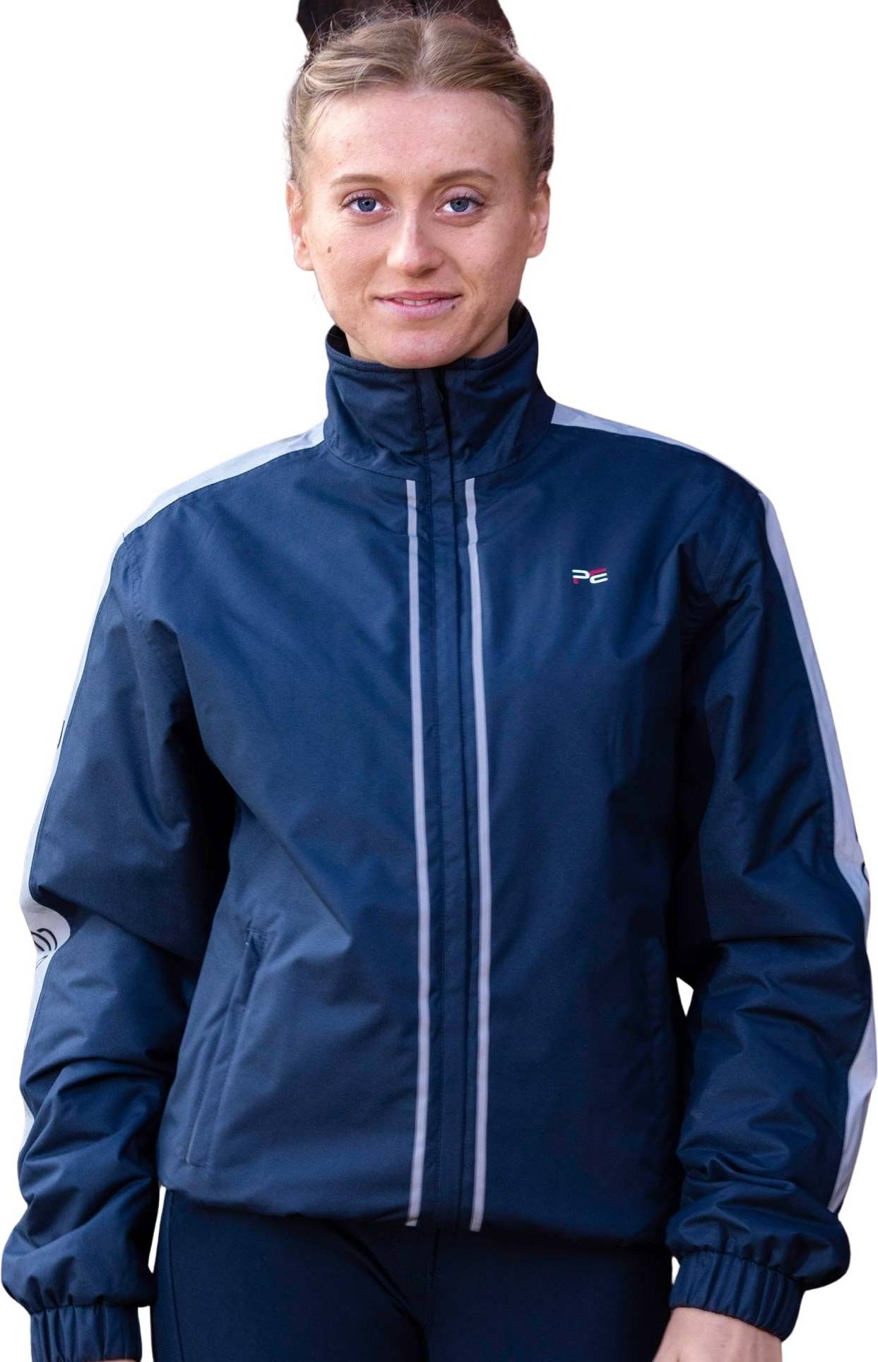 Full-zip Reflective Riding Jacket Premier Equine Lumen - Bleu