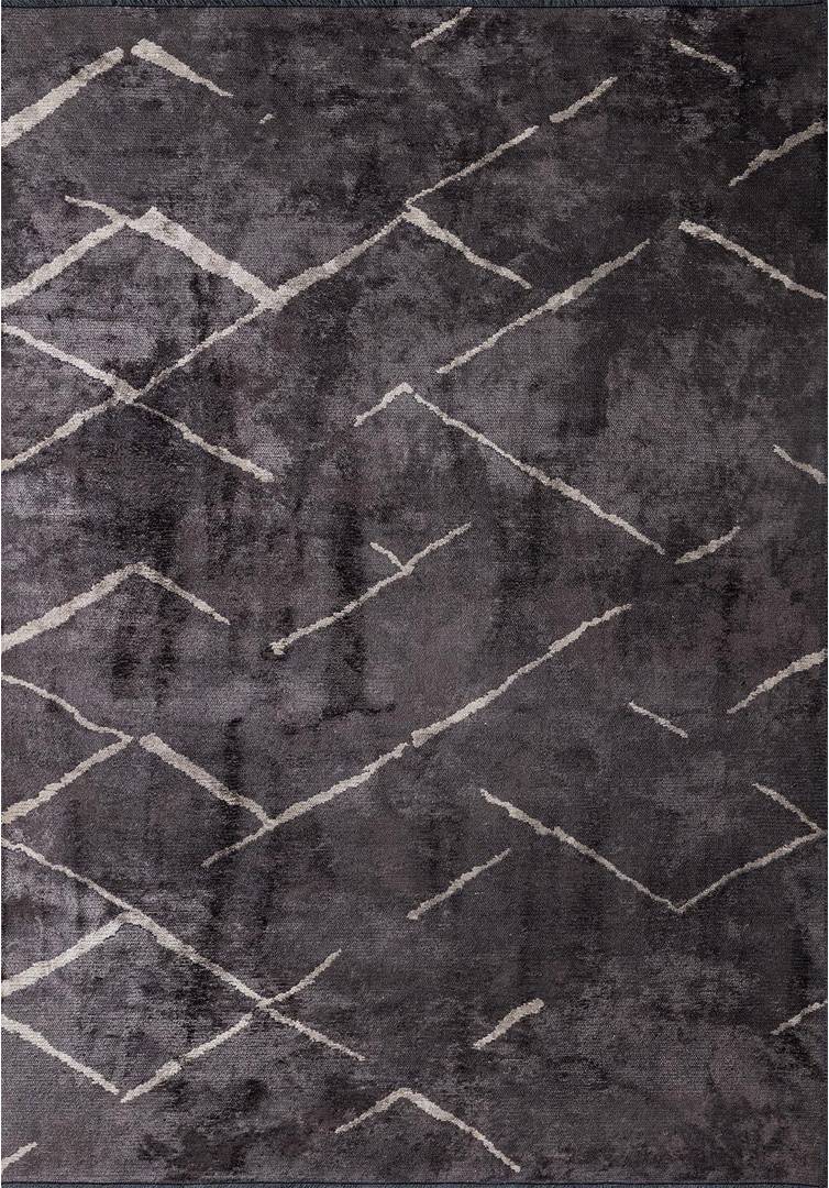 Ebern Designs Abstract Area Rug Rectangle 7'10' x 9'10" Grey