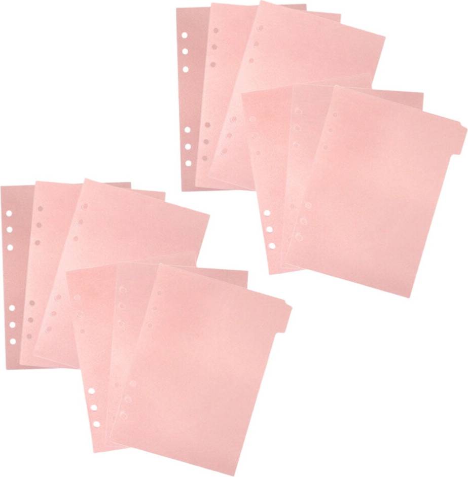 2 Sets Notebook Separated Pages Hand Account
