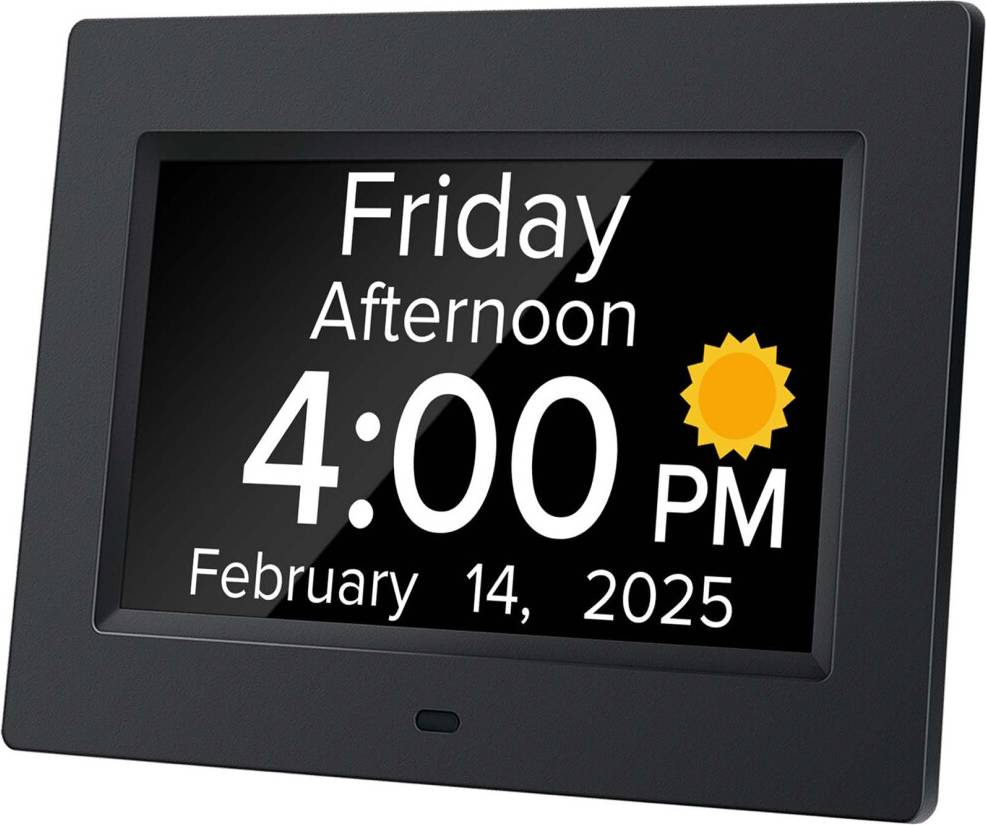 Clock dementia Digital Dementia Clock 7 Inch Large Display