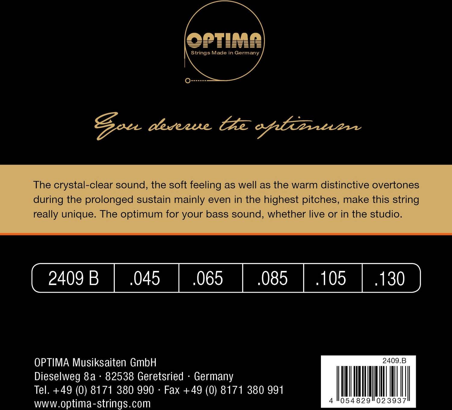 Optima E Bassträngar Unique Studio Golden Strings 5 Str