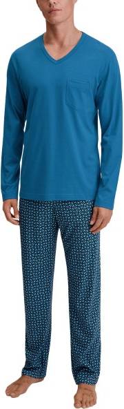 Calida Relax Imprint 3 Pyjamas - Midnightblue