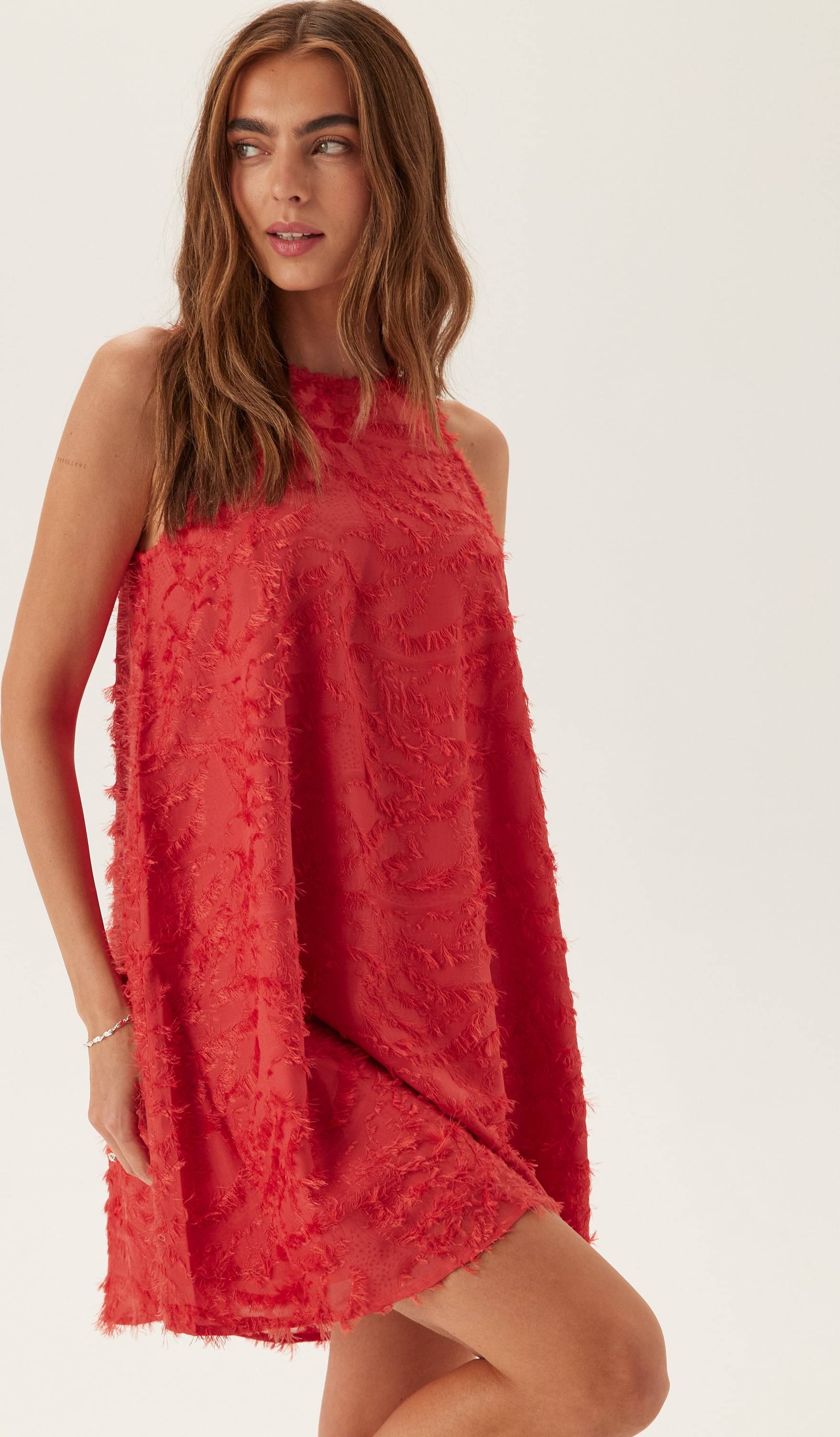paria Midi Jurk - Rood