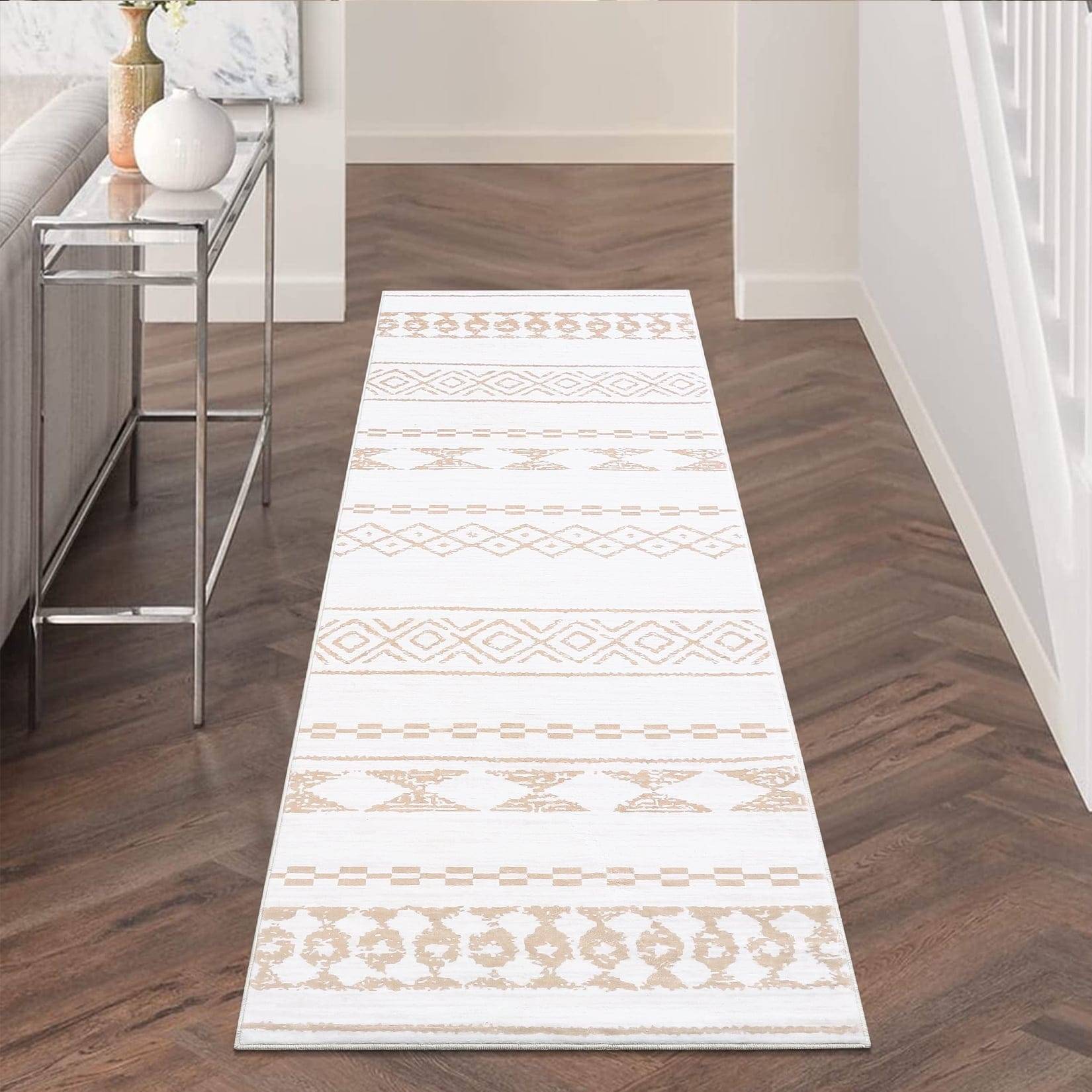 Gaomon 2 x 8 Geometric Area Rug Mat Brown