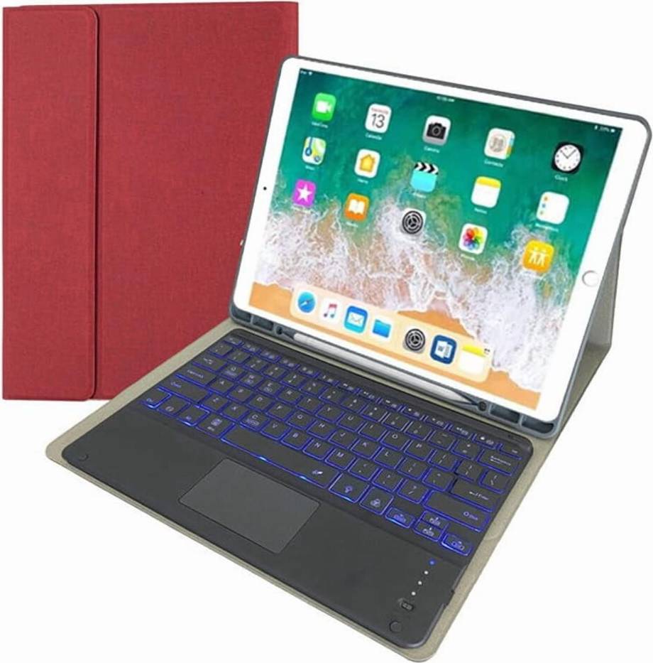 Smart keyboard ipad pro 12.9 Backlit Bluetooth TouchPad Keyboard Case